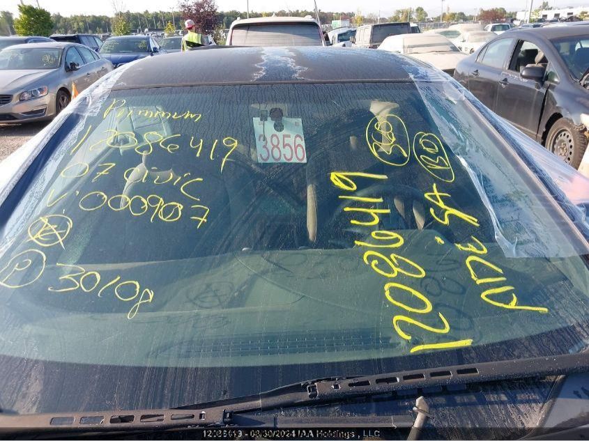 2007 Honda Civic Cpe VIN: 2HGFG12227H000907 Lot: 12404469