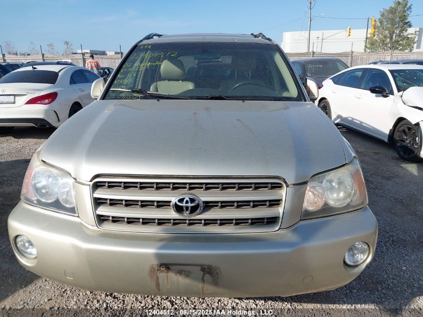2003 Toyota Highlander Limited VIN: JTEHF21A530109235 Lot: 12404512