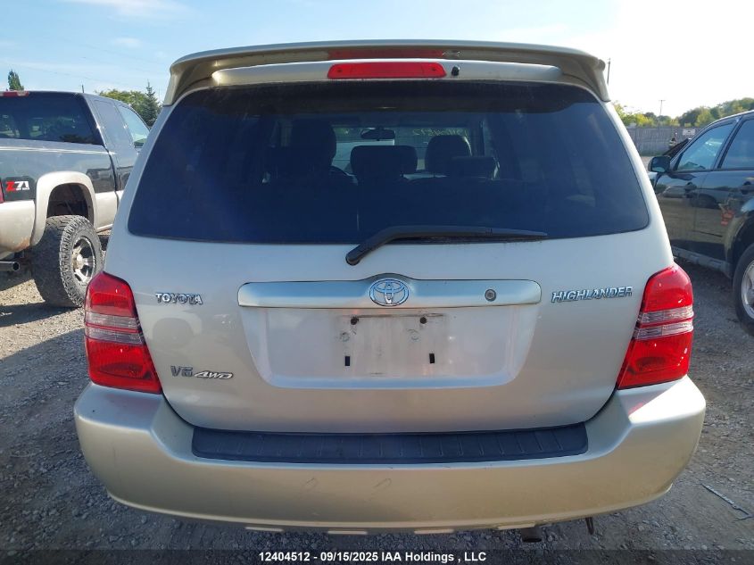 2003 Toyota Highlander Limited VIN: JTEHF21A530109235 Lot: 12404512