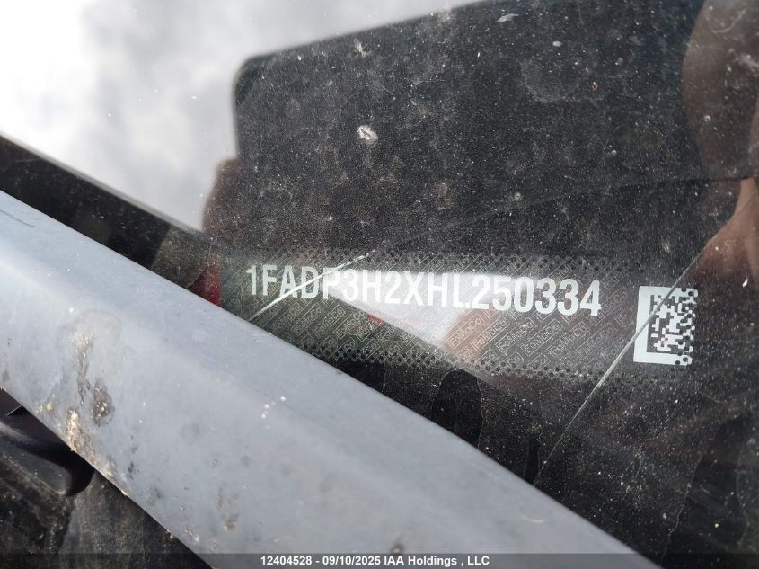 2017 Ford Focus Sel VIN: 1FADP3H2XHL250334 Lot: 12404528