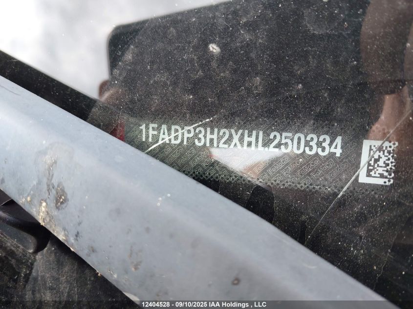 2017 Ford Focus Sel VIN: 1FADP3H2XHL250334 Lot: 12404528