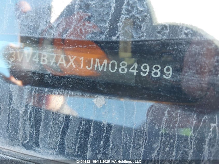 2018 Volkswagen Tiguan VIN: 3VV4B7AX1JM084989 Lot: 12404632