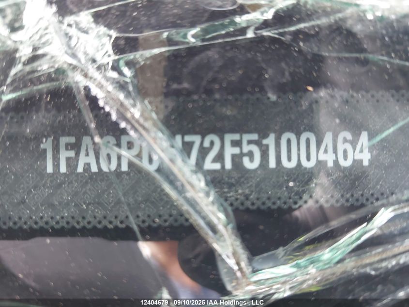 2015 Ford Fusion Se VIN: 1FA6P0H72F5100464 Lot: 12404679
