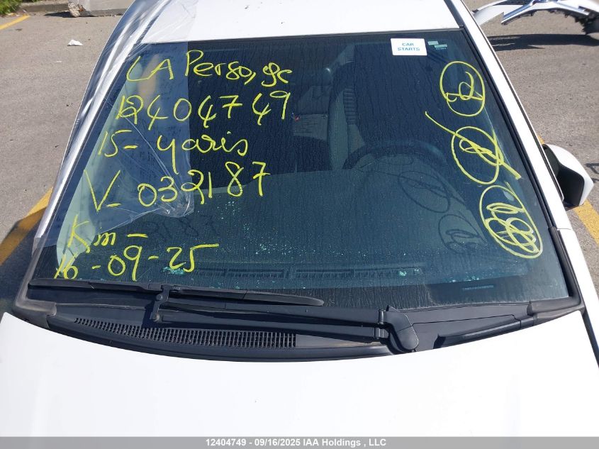 2015 Toyota Yaris VIN: VNKKTUD35FA032187 Lot: 12404749