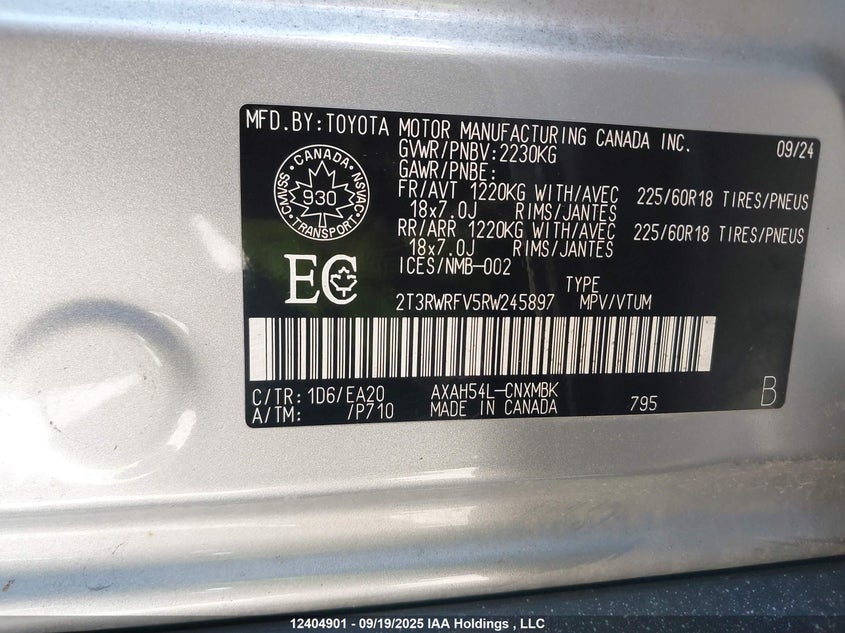 2T3RWRFV5RW245897 2024 TOYOTA RAV 4 photo no. 18