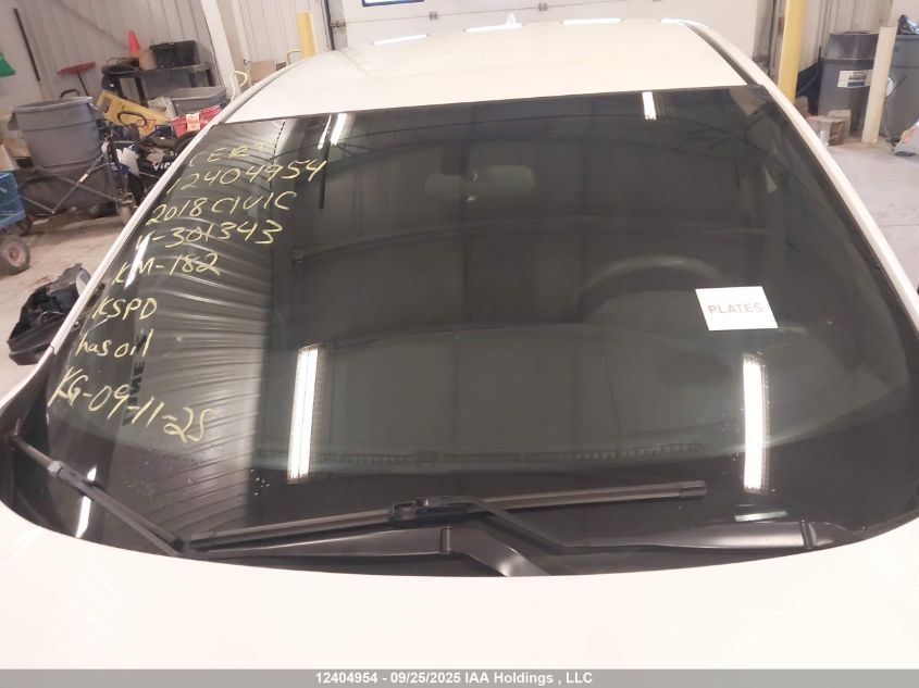 2018 Honda Civic Lx VIN: SHHFK7H24JU301343 Lot: 12404954