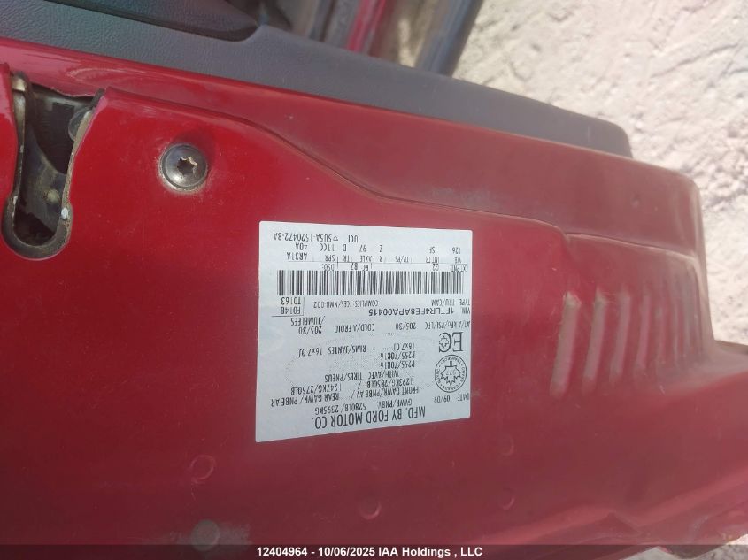 2010 Ford Ranger Super Cab VIN: 1FTLR4FE8APA00415 Lot: 12404964