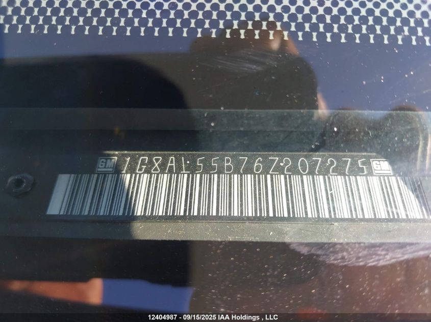 2006 Saturn Ion VIN: 1G8AL55B76Z207275 Lot: 12404987