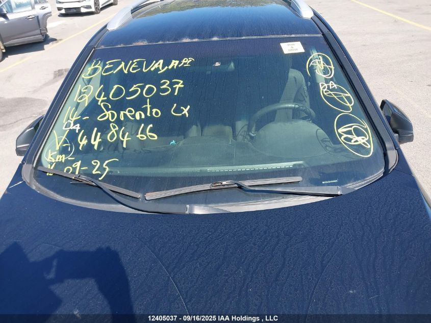 2014 Kia Sorento Lx/Se VIN: 5XYKT3A67EG448466 Lot: 12405037