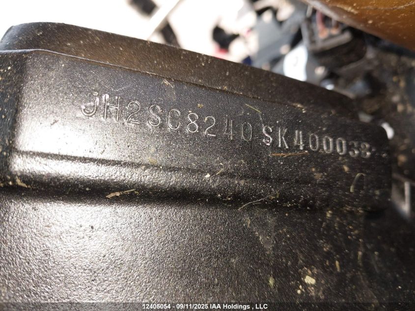 2025 Honda Cbr1000 Sp VIN: JH2SC8240SK400038 Lot: 12405054