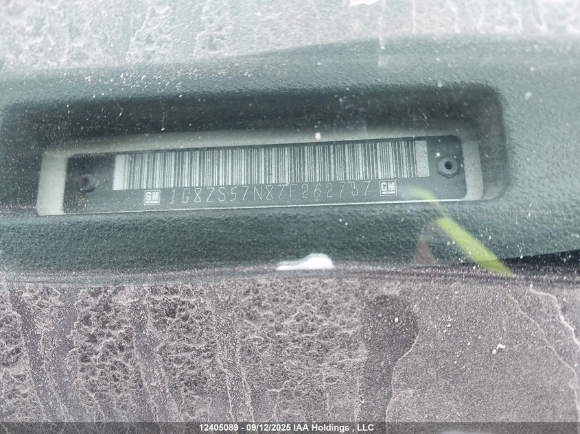 1G8ZS57N87F262737 2007 SATURN AURA photo no. 19