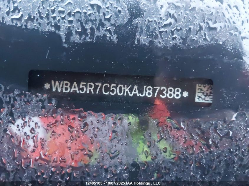 2019 BMW 330Xi VIN: WBA5R7C50KAJ87388 Lot: 12405105