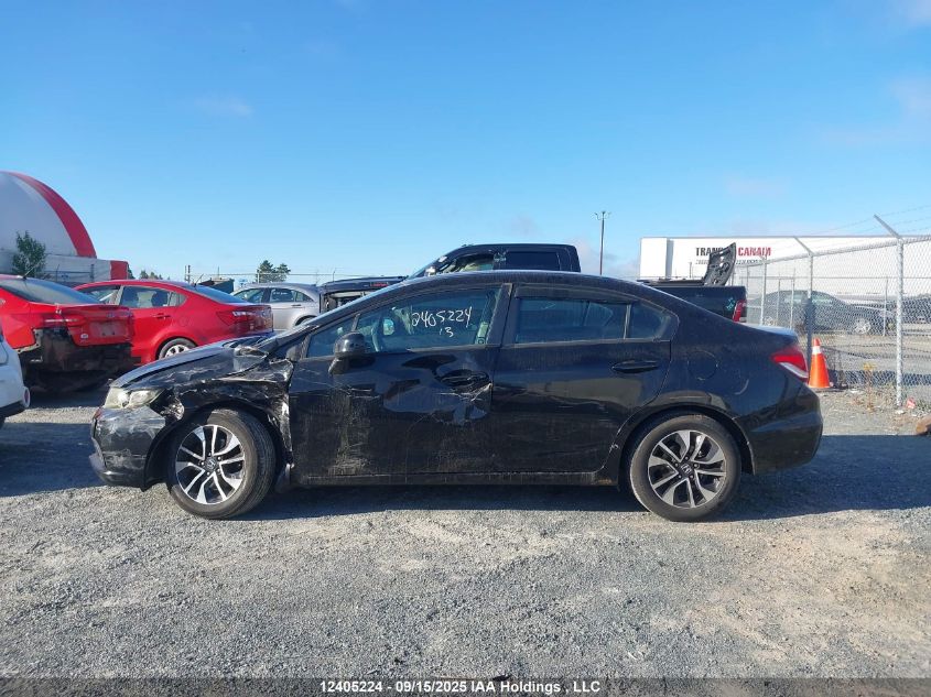 2013 Honda Civic Ex 4Dr VIN: 2HGFB2F5XDH026997 Lot: 12405224