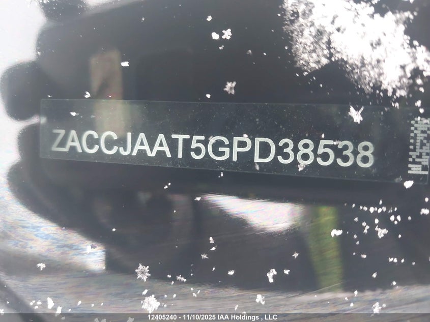 2016 Jeep Renegade Sport VIN: ZACCJAAT5GPD38538 Lot: 12405240