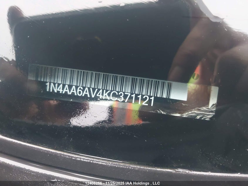 1N4AA6AV4KC371121 2019 NISSAN MAXIMA photo no. 9