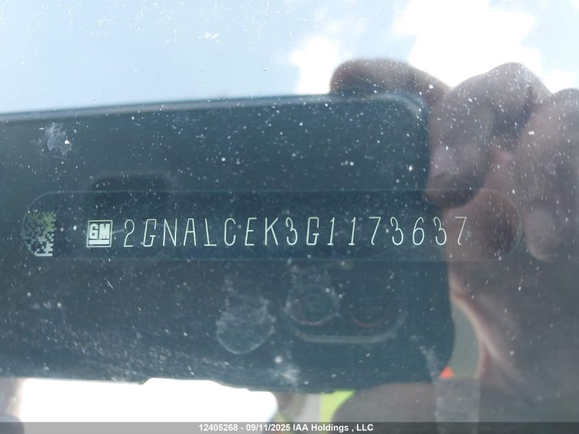 2016 Chevrolet Equinox VIN: 2GNALCEK3G1173637 Lot: 12405268