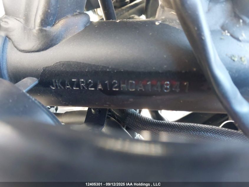 2017 Kawasaki Zr900 VIN: JKAZR2A12HDA14841 Lot: 12405301