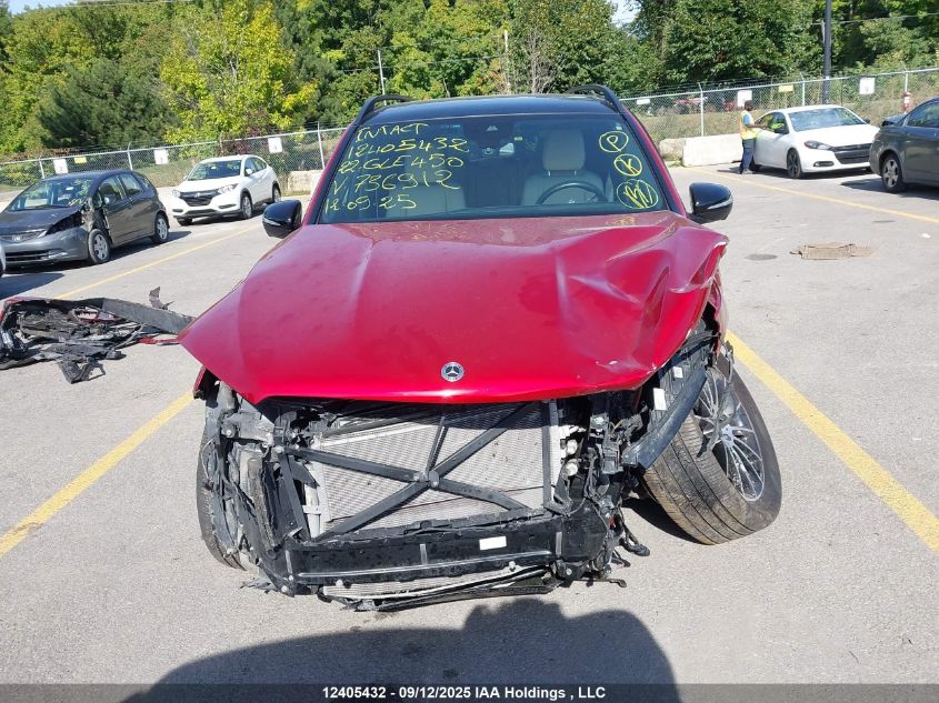 2022 Mercedes-Benz Gle 450 4Matic VIN: 4JGFB5KE7NA736912 Lot: 12405432