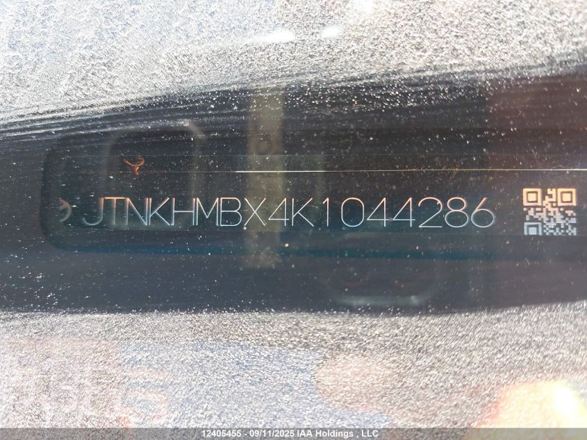 2019 Toyota C-Hr Xle VIN: JTNKHMBX4K1044286 Lot: 12405455