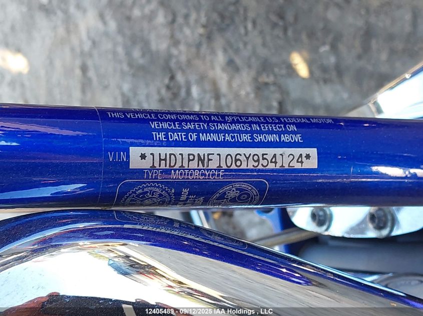2006 Harley-Davidson Flstfse VIN: 1HD1PNF106Y954124 Lot: 12405489