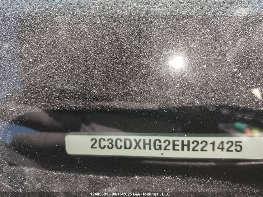 2014 Dodge Charger Sxt VIN: 2C3CDXHG2EH221425 Lot: 12405501