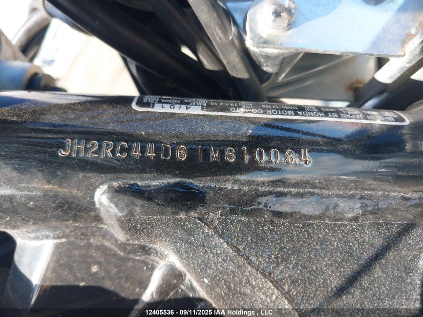 2001 Honda Vt750 Dc VIN: JH2RC44D61M610084 Lot: 12405536