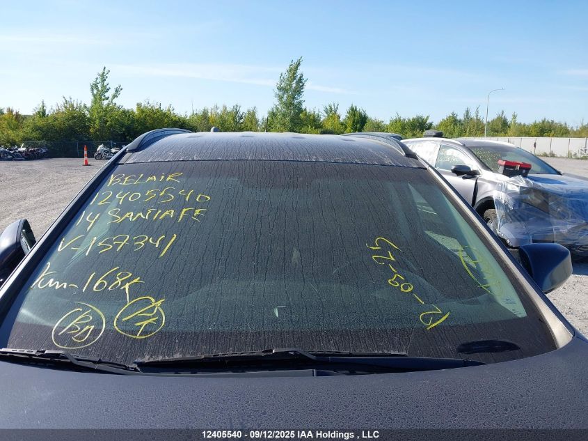 2014 Hyundai Santa Fe VIN: 5XYZU3LB3EG157341 Lot: 12405540