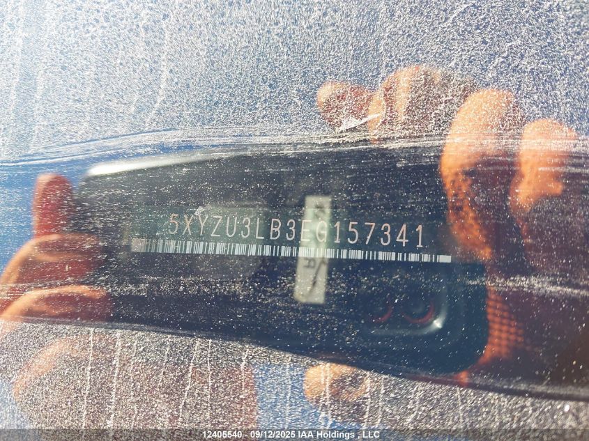 2014 Hyundai Santa Fe VIN: 5XYZU3LB3EG157341 Lot: 12405540