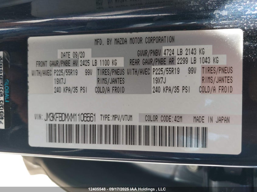 Mazda Cx-5 2021 JM3KFBDMXM1106561: ✔️Купити Авто зі США, з