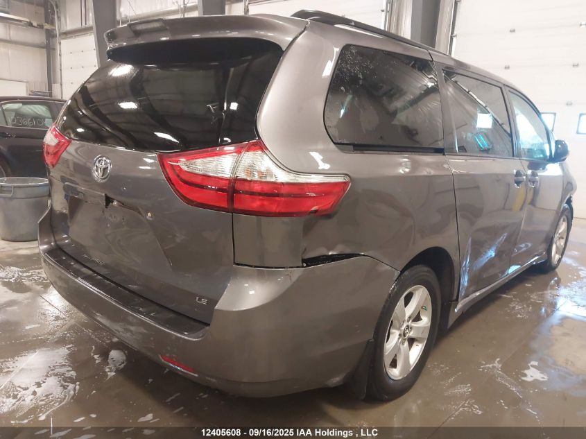 2019 Toyota Sienna Le VIN: 5TDKZ3DC5KS999624 Lot: 12405608