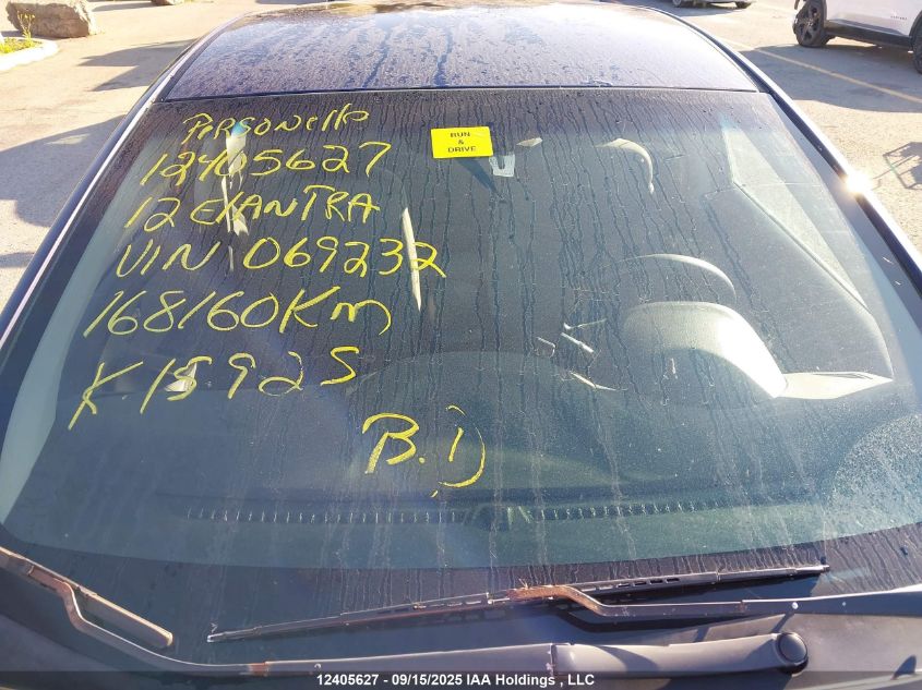 2012 Hyundai Elantra Gls/Limited VIN: 5NPDH4AE8CH069232 Lot: 12405627