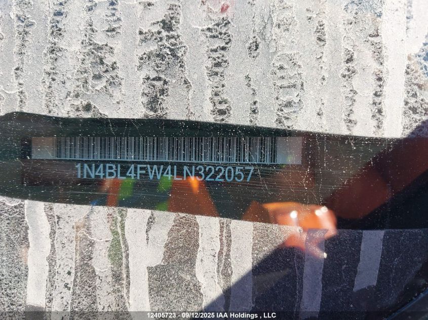 2020 Nissan Altima 2.5 Platinum VIN: 1N4BL4FW4LN322057 Lot: 12405723