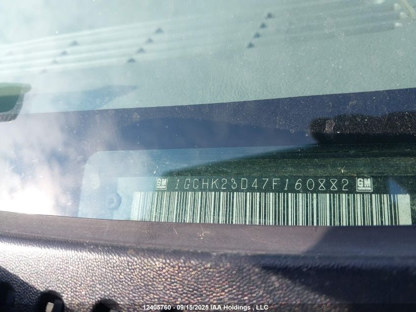 2007 Chevrolet Silverado 2500Hd Classic Lt3 VIN: 1GCHK23D47F160882 Lot: 12405760