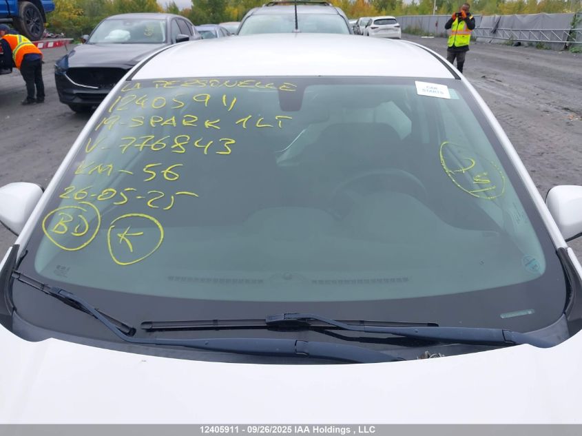 2019 Chevrolet Spark 1Lt VIN: KL8CD6SA9KC776843 Lot: 12405911