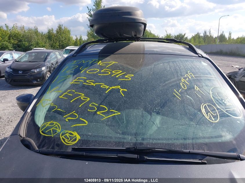 2017 Ford Escape VIN: 1FMCU0G92HUE79527 Lot: 12405913