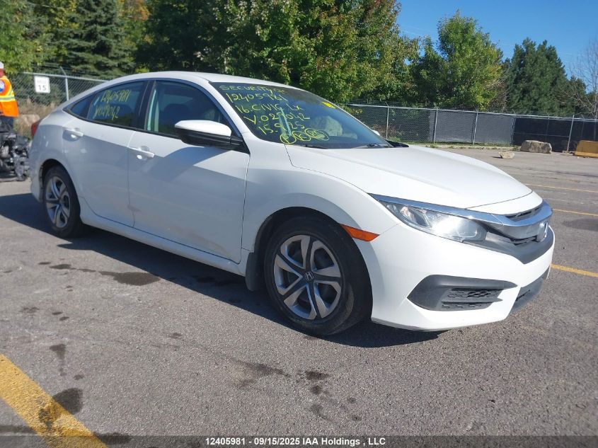 2016 Honda Civic Lx VIN: 2HGFC2F56GH029042 Lot: 12405981