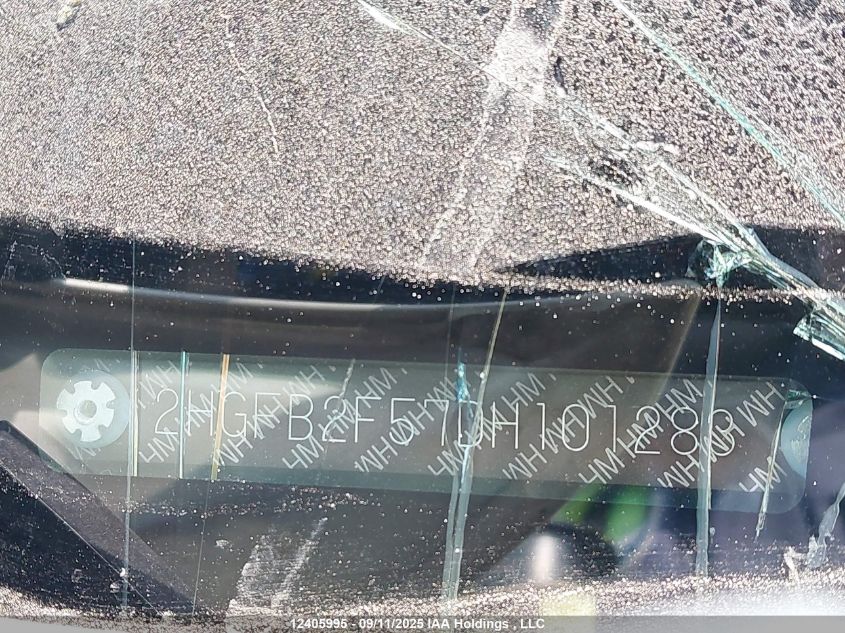 2013 Honda Civic Lx VIN: 2HGFB2F57DH101283 Lot: 12405995