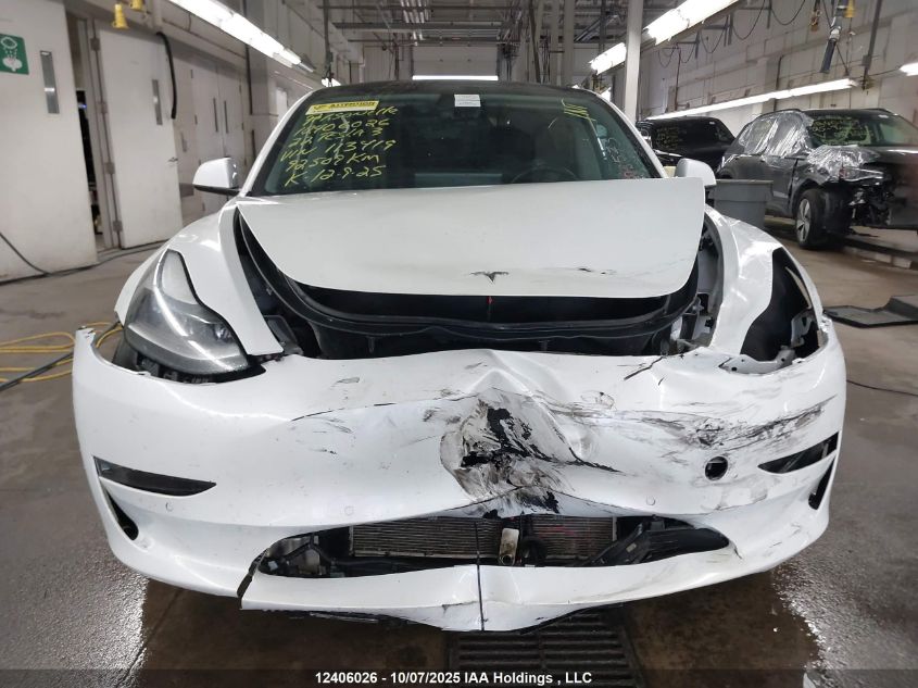 2022 Tesla Model 3 VIN: 5YJ3E1EB9NF113419 Lot: 12406026