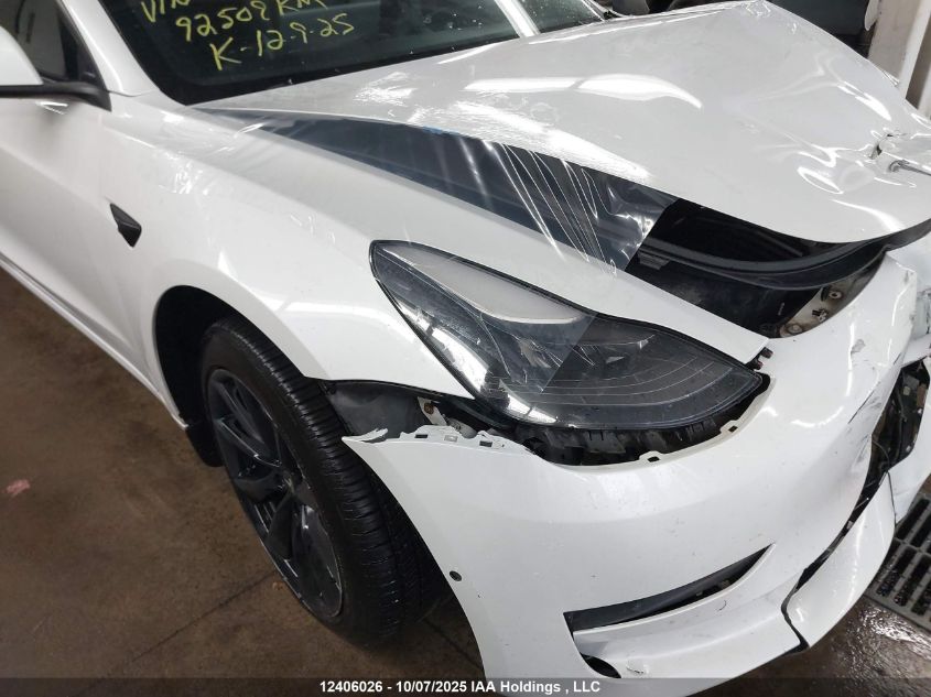 2022 Tesla Model 3 VIN: 5YJ3E1EB9NF113419 Lot: 12406026