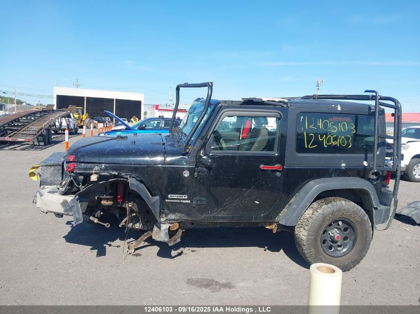 2018 Jeep Wrangler Jk Sport VIN: 1C4AJWAGXJL802958 Lot: 12406103