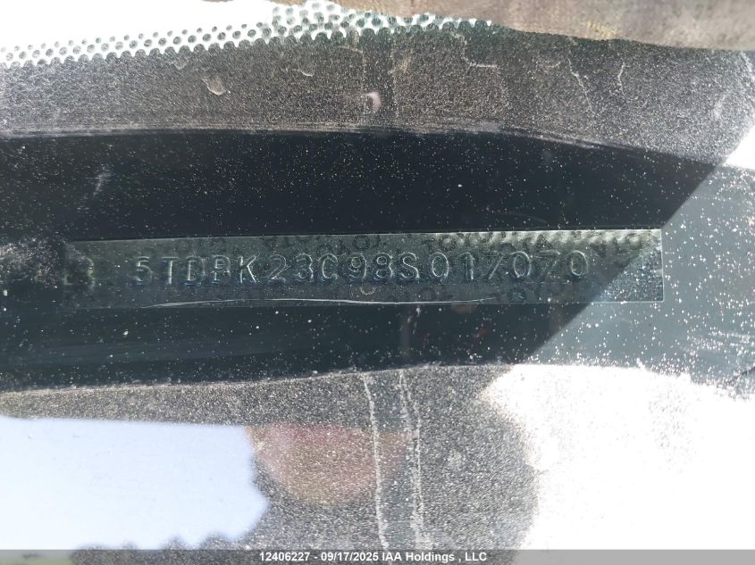 2008 Toyota Sienna Le 7 Passenger VIN: 5TDBK23C98S017070 Lot: 12406227