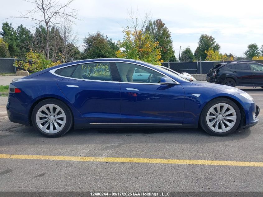 2016 Tesla Model S 60D/70D/75D/85D/90D VIN: 5YJSA1E20GF136615 Lot: 12406244