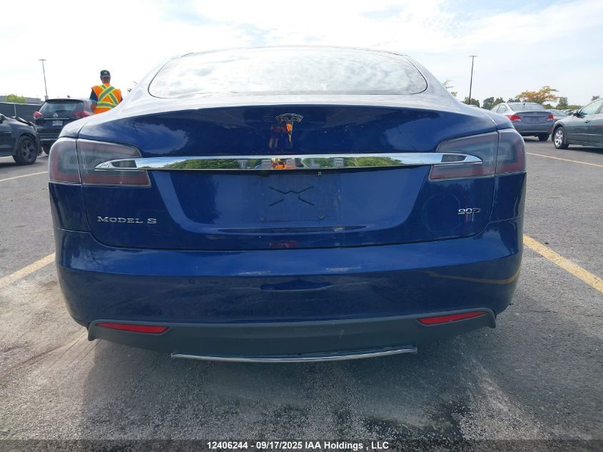 2016 Tesla Model S 60D/70D/75D/85D/90D VIN: 5YJSA1E20GF136615 Lot: 12406244