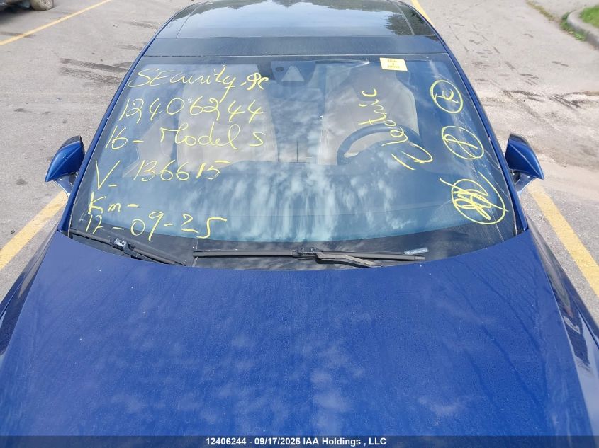 2016 Tesla Model S 60D/70D/75D/85D/90D VIN: 5YJSA1E20GF136615 Lot: 12406244