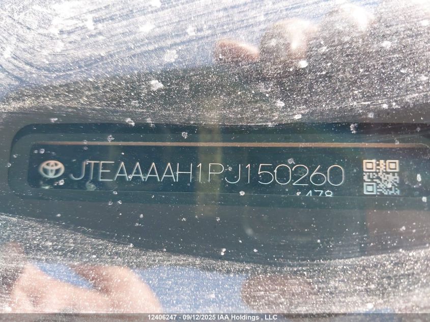 2023 Toyota Venza Xle VIN: JTEAAAAH1PJ150260 Lot: 12406247