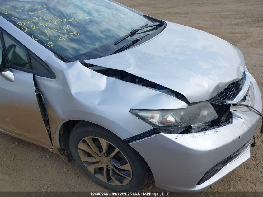 2013 Honda Civic Lx VIN: 2HGFB2F55DH004616 Lot: 12406266