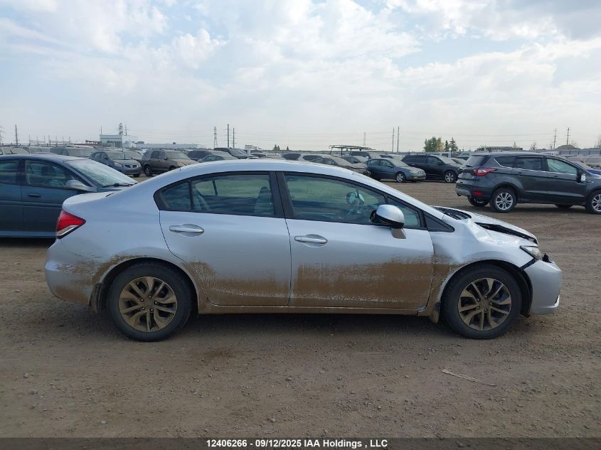 2013 Honda Civic Lx VIN: 2HGFB2F55DH004616 Lot: 12406266