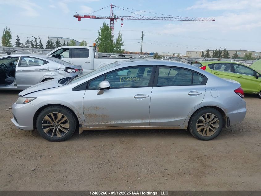 2013 Honda Civic Lx VIN: 2HGFB2F55DH004616 Lot: 12406266