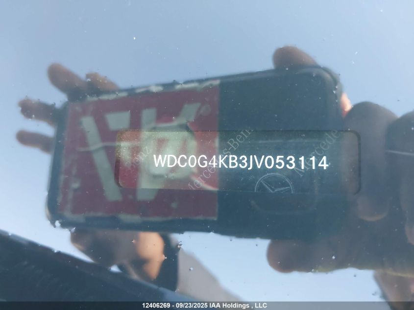 2018 Mercedes-Benz Glc 300 4Matic VIN: WDC0G4KB3JV053114 Lot: 12406269