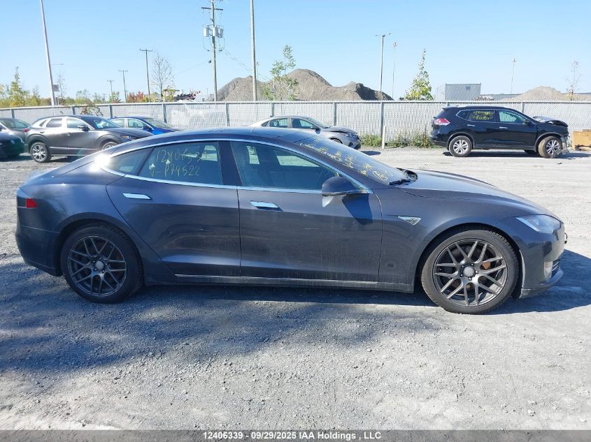 2015 Tesla Model S 85D VIN: 5YJSA1H22FFP74522 Lot: 12406339